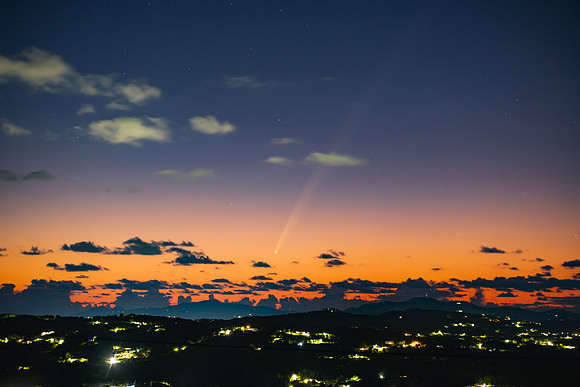 Comet Tsuchinshan over St Croix 2024