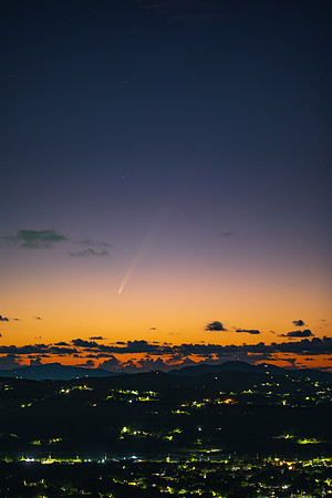 Comet Tsuchinshan over St Croix 2024